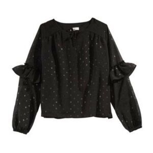 Size Large Epic Threads Black Dot Long Sleeve Wove